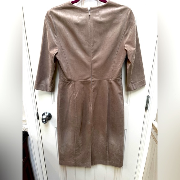 Aritzia Suede like material long straight dress - Picture 4 of 5